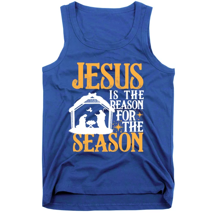 Jesus Is The Reason For The Season Christian Christmas Meaningful Gift Tank Top