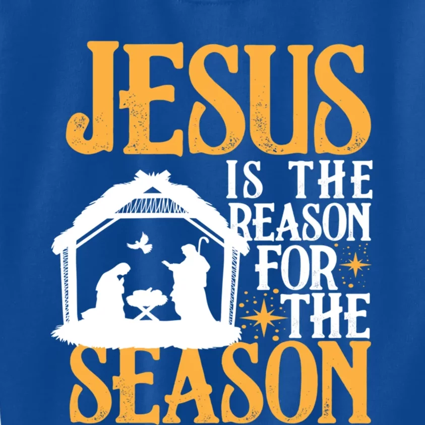 Jesus Is The Reason For The Season Christian Christmas Meaningful Gift Kids Sweatshirt