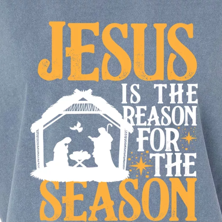 Jesus Is The Reason For The Season Christian Christmas Meaningful Gift Garment-Dyed Women's Muscle Tee