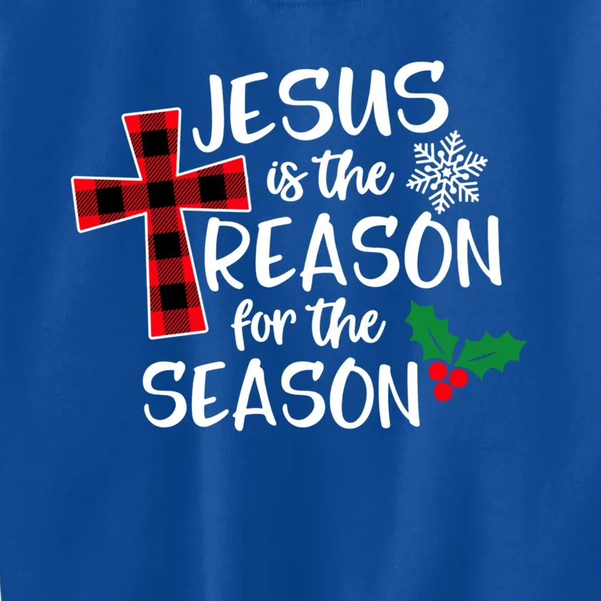 Jesus Is The Reason For The Season Christian Christmas Meaningful Gift Kids Sweatshirt