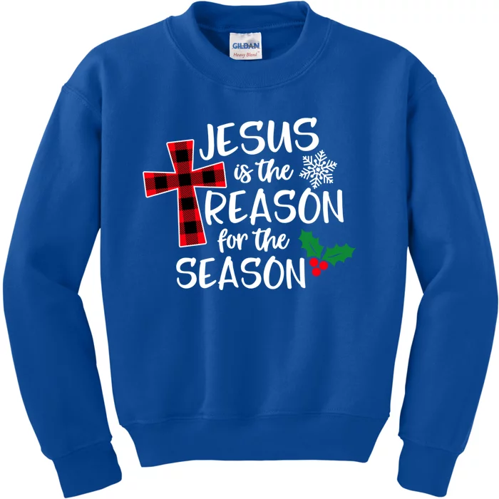 Jesus Is The Reason For The Season Christian Christmas Meaningful Gift Kids Sweatshirt