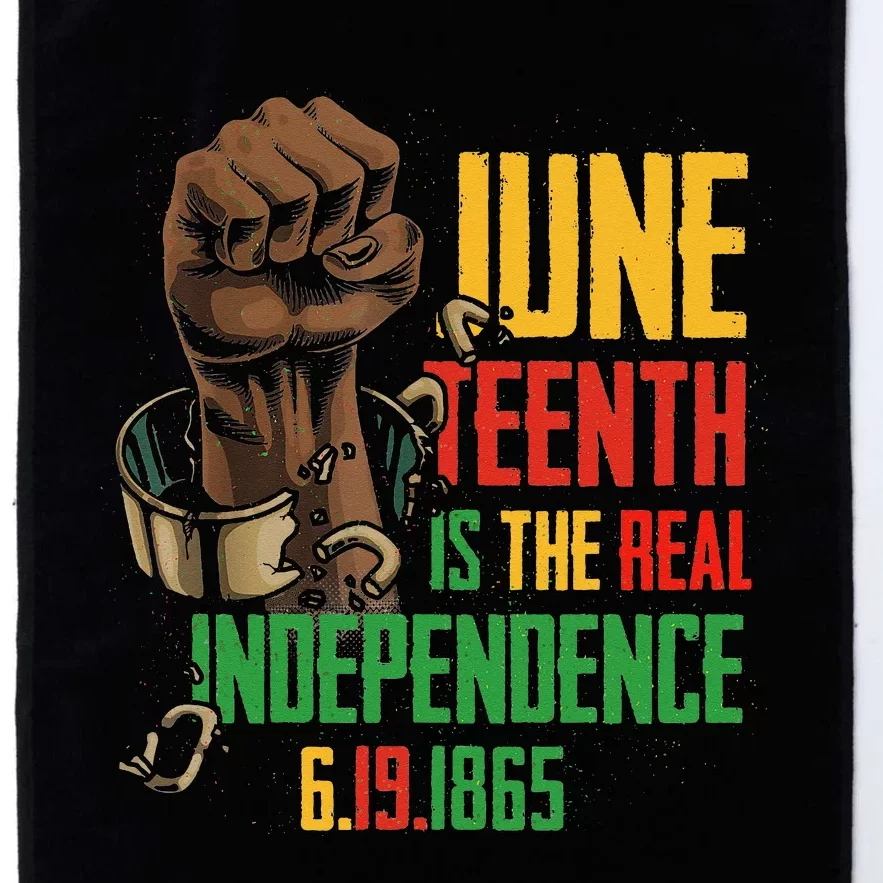 Juneteenth Is The Real Independence Day 1865 Freedom Pride Platinum Collection Golf Towel