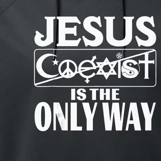 Jesus Is the Only Way Jesus Saves Vintage Mall Jesus Saves Performance Fleece Hoodie