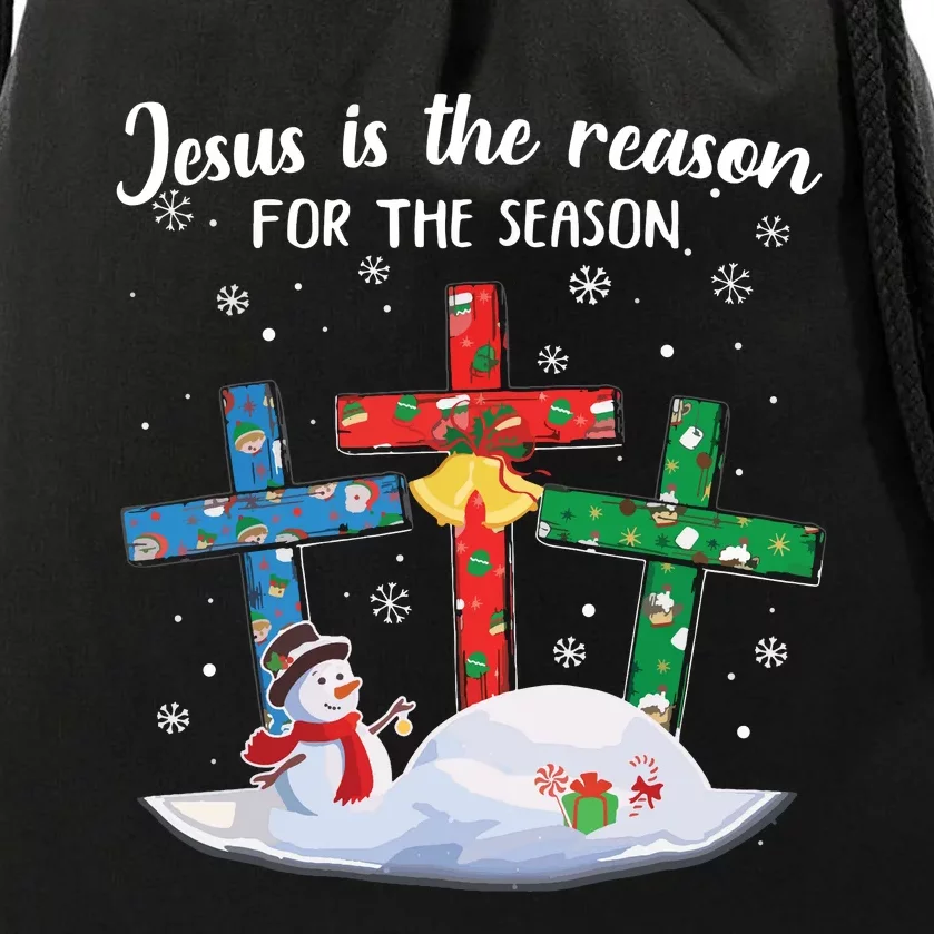 Jesus Is The Reason For The Season Christian Christmas Xmas Drawstring Bag