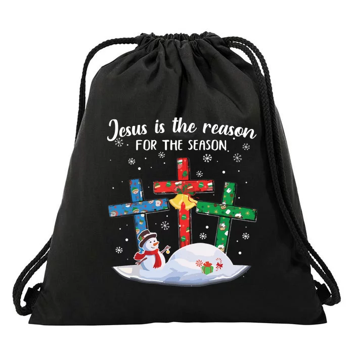 Jesus Is The Reason For The Season Christian Christmas Xmas Drawstring Bag