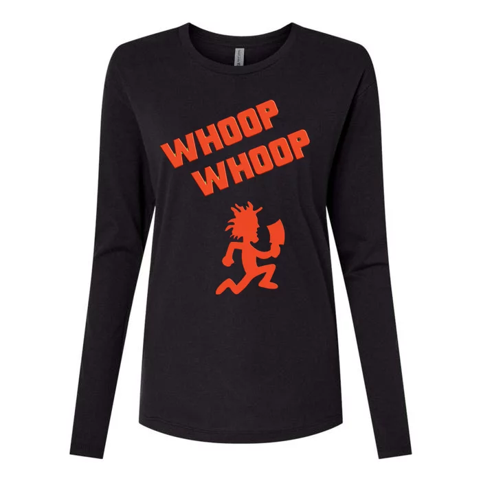 Juggalette ICP Whoop Whoop Hatchet Man Vibrant Colors Design Womens Cotton Relaxed Long Sleeve T-Shirt