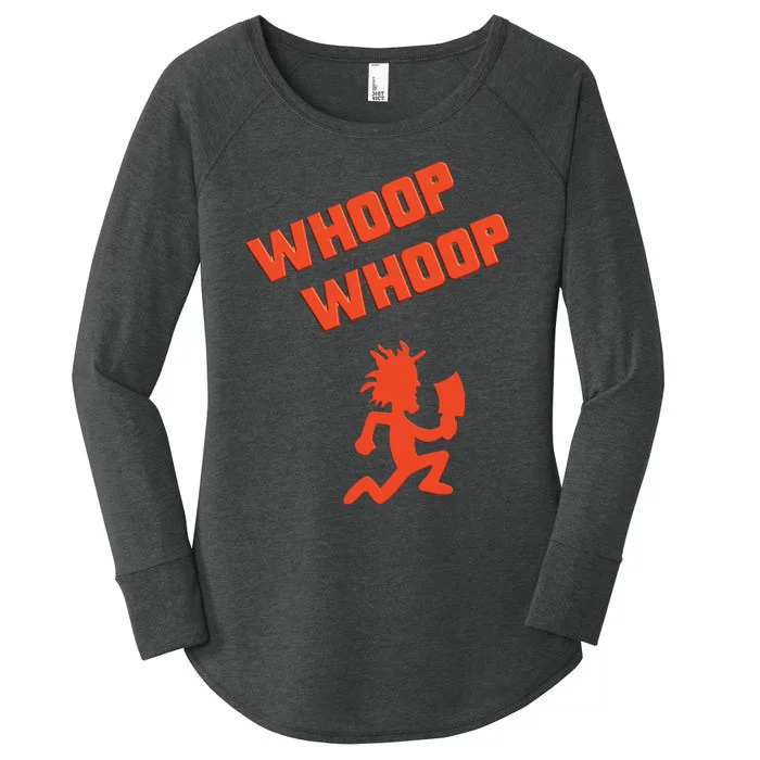 Juggalette ICP Whoop Whoop Hatchet Man Vibrant Colors Design Women's Perfect Tri Tunic Long Sleeve Shirt