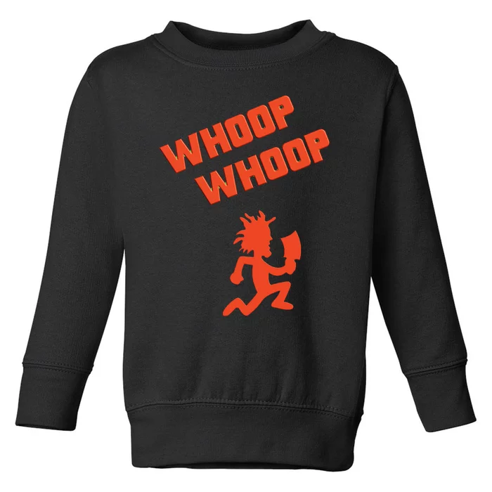 Juggalette ICP Whoop Whoop Hatchet Man Vibrant Colors Design Toddler Sweatshirt