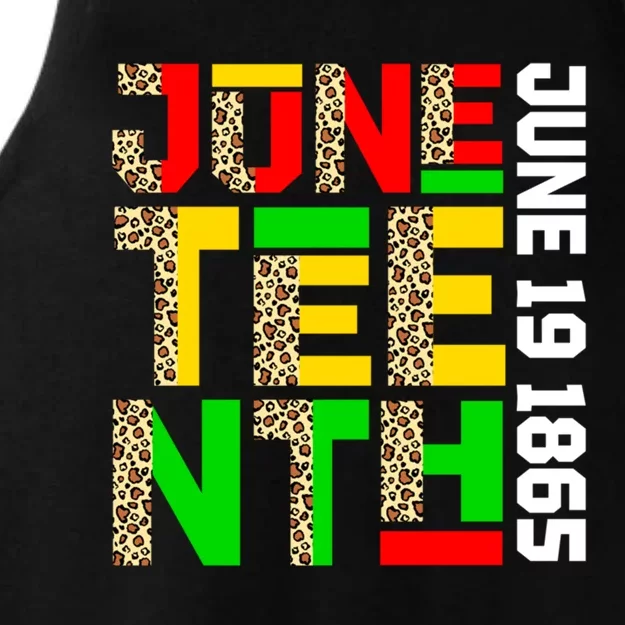 Juneteenth June 19 1865 Proud Black History Month Melanin Meaningful Gift Ladies Tri-Blend Wicking Tank