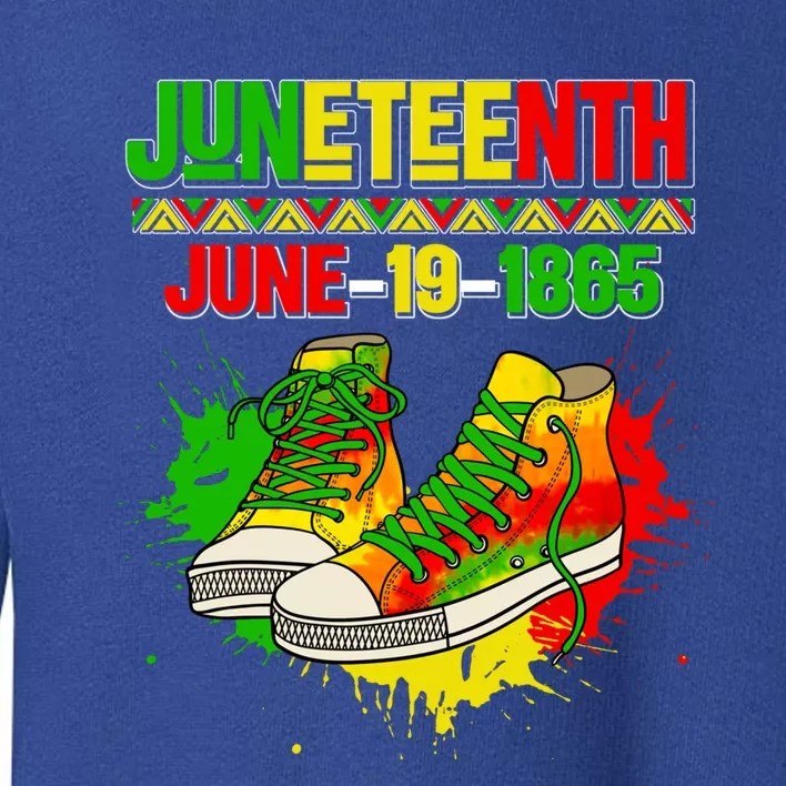 Juneteenth June 19 1865 Sneakers Black History Month African Meaningful Gift Toddler Sweatshirt