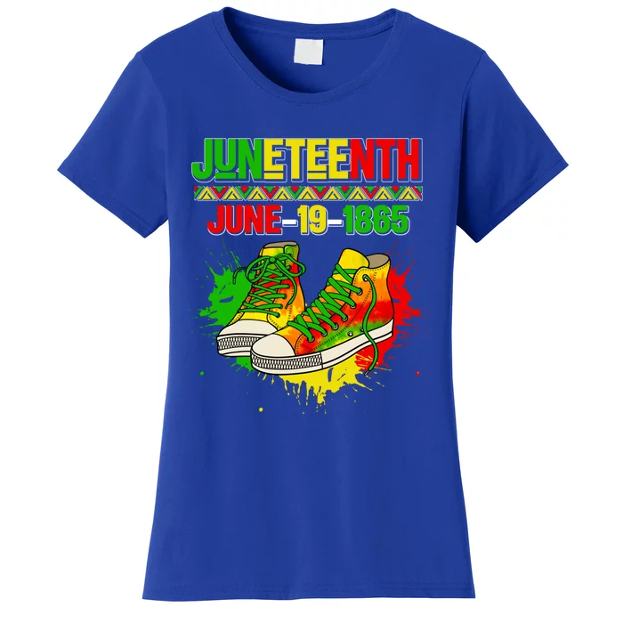 Juneteenth June 19 1865 Sneakers Black History Month African Meaningful Gift Women's T-Shirt