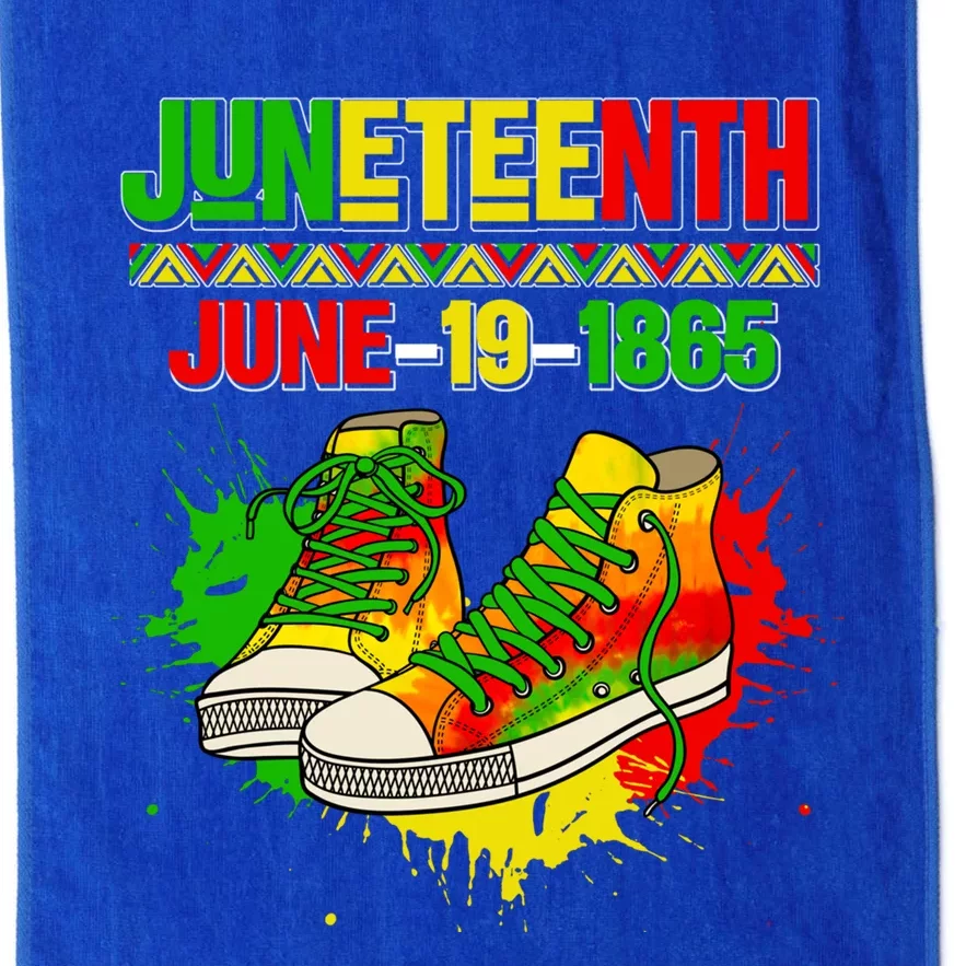 Juneteenth June 19 1865 Sneakers Black History Month African Meaningful Gift Platinum Collection Golf Towel