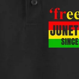 Juneteenth June 1865 Black History African American Freedom Dry Zone Grid Performance Polo