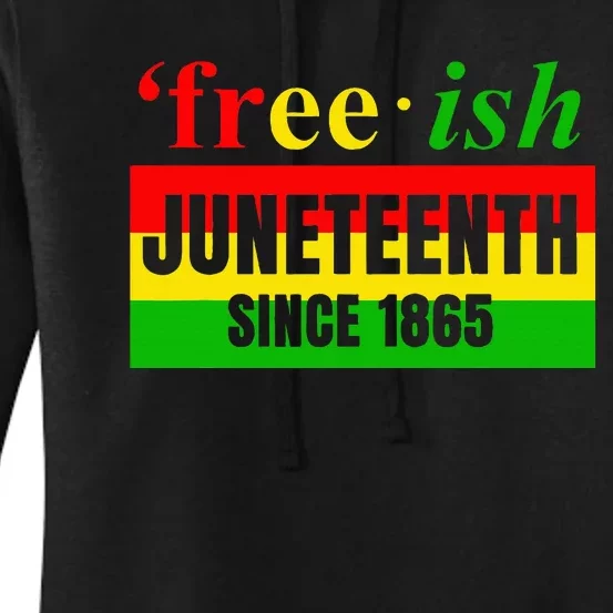 Juneteenth June 1865 Black History African American Freedom Women's Pullover Hoodie