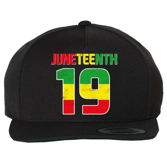 Juneteenth June 19 Melanin African American Black History Gift Wool Snapback Cap