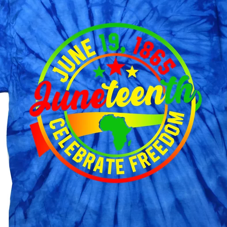 Juneteenth June 19 1865 Celebrate Black History Freedom Gift Tie-Dye T-Shirt