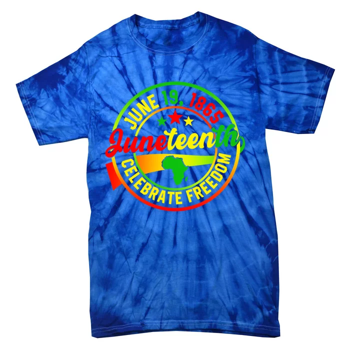 Juneteenth June 19 1865 Celebrate Black History Freedom Gift Tie-Dye T-Shirt