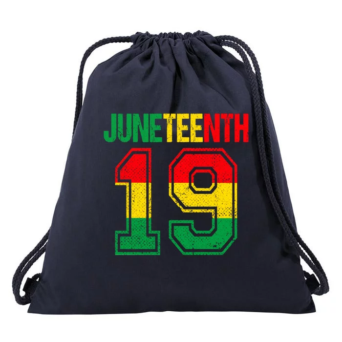 Juneteenth June 19 African Black History Month Blm Melanin Gift Drawstring Bag