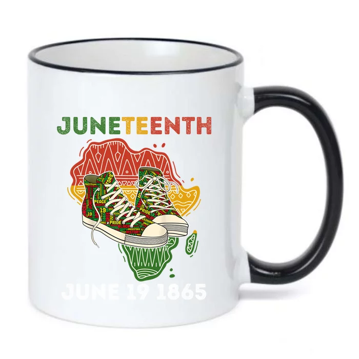 Juneteenth June 19 1865 Shoes Black African American Gift Black Color Changing Mug