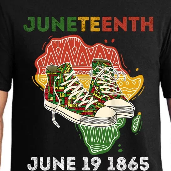 Juneteenth June 19 1865 Shoes Black African American Gift Pajama Set