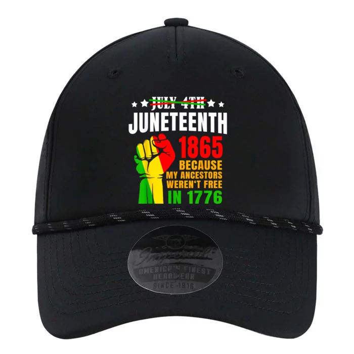 Juneteenth: June 1865 Black History African American Freedom Performance The Dyno Cap