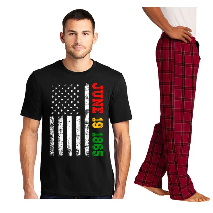 Juneteenth June 19 1865 Black History Month American Us Flag Gift Pajama Set