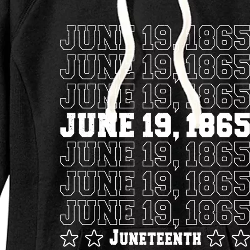 Juneteenth June 19 1865 African Freedom Day Independence Gift Women's Fleece Hoodie