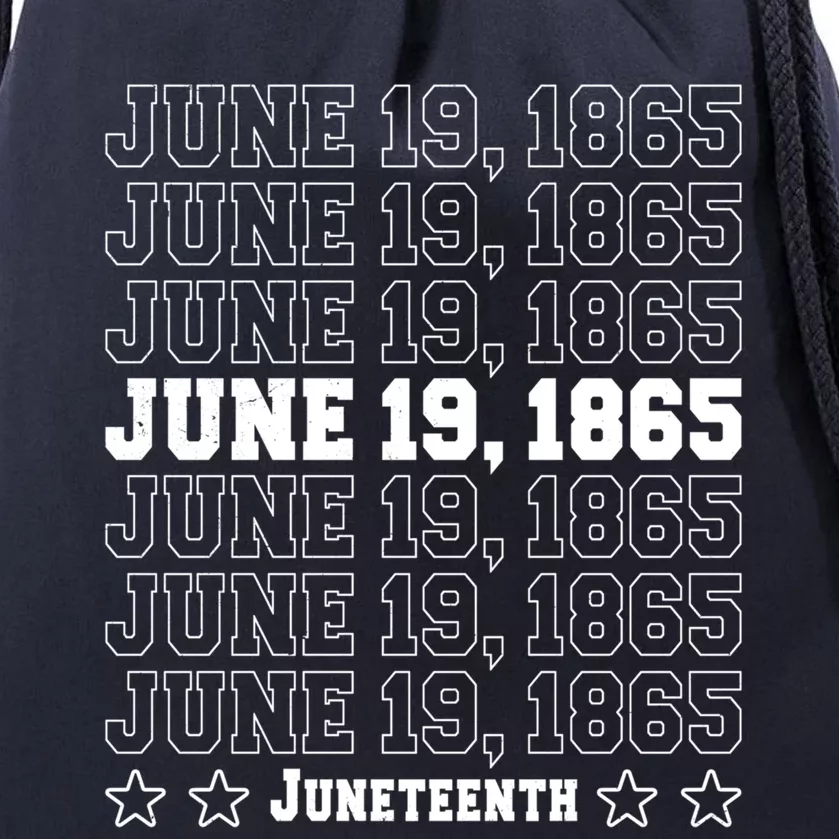 Juneteenth June 19 1865 African Freedom Day Independence Gift Drawstring Bag