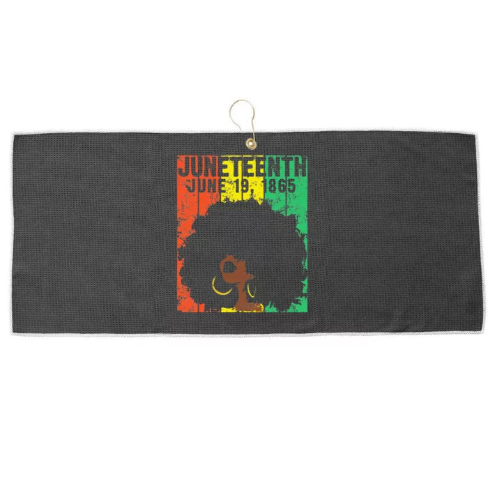 Juneteenth June 19th 1865 Ancestors African American Freedom Large Microfiber Waffle Golf Towel