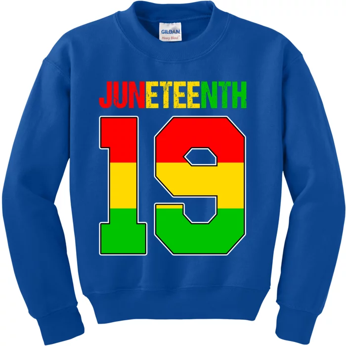 Juneteenth June 19 African American Black History Melanin Funny Gift Kids Sweatshirt