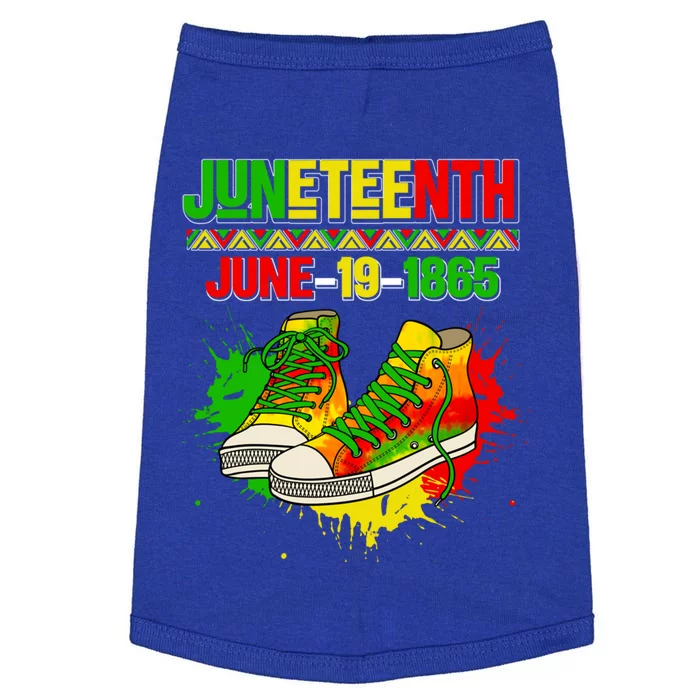 Juneteenth June 19 1865 Sneakers Black History Month African Gift Doggie Tank