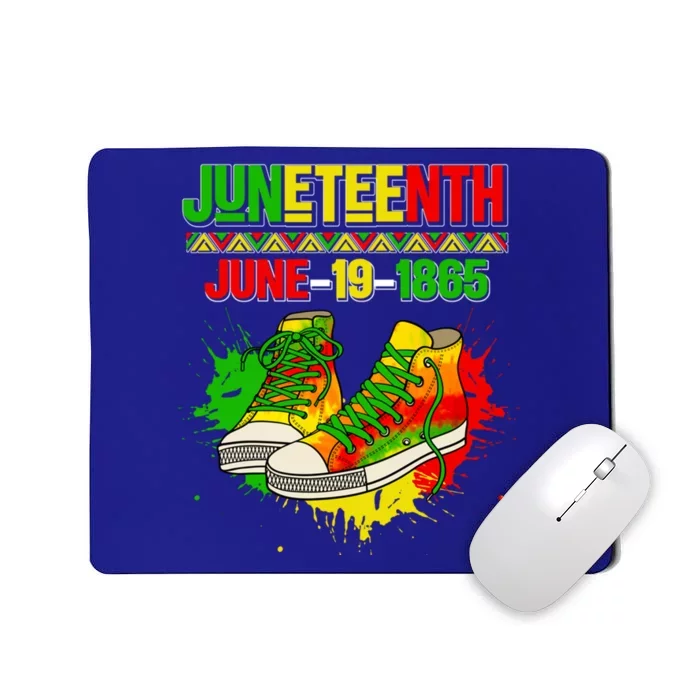 Juneteenth June 19 1865 Sneakers Black History Month African Gift Mousepad