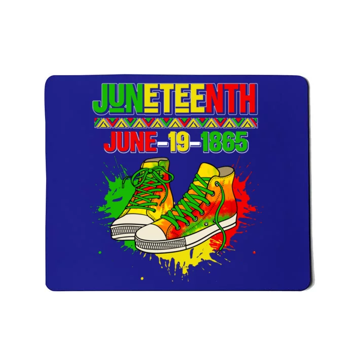 Juneteenth June 19 1865 Sneakers Black History Month African Gift Mousepad