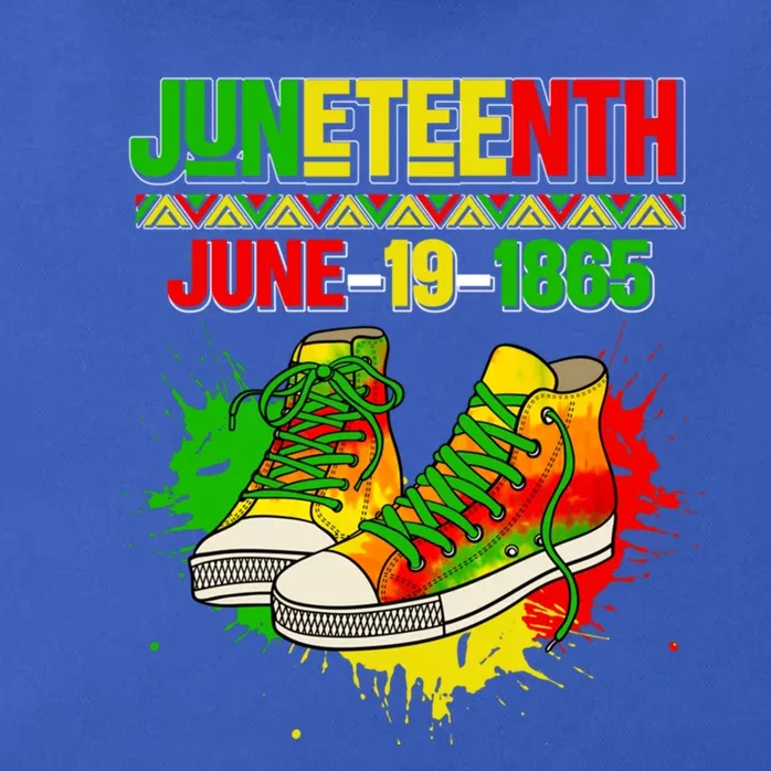 Juneteenth June 19 1865 Sneakers Black History Month African Gift Zip Tote Bag