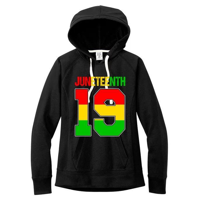 Juneteenth June 19 African American Black History Melanin Cute Gift Women's Fleece Hoodie