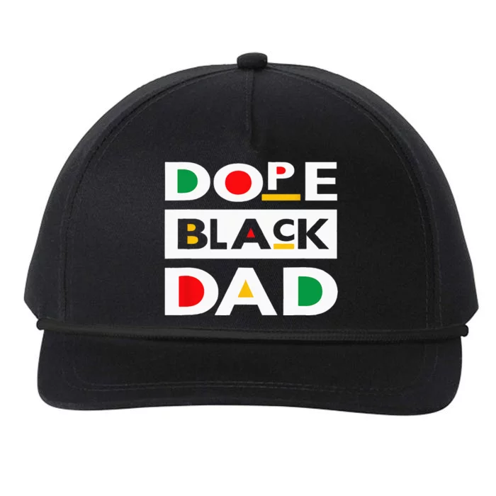 Juneteenth June 19 1865 Dope Black Dad Father Day 19th June Snapback Five-Panel Rope Hat