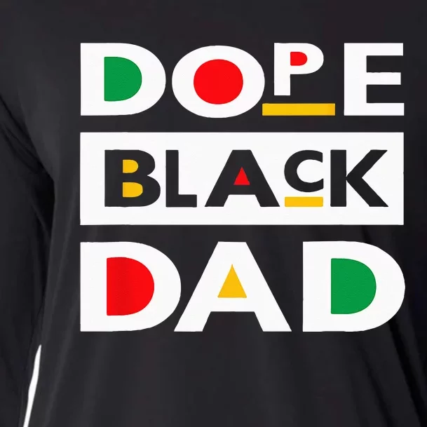 Juneteenth June 19 1865 Dope Black Dad Father Day 19th June Cooling Performance Long Sleeve Crew