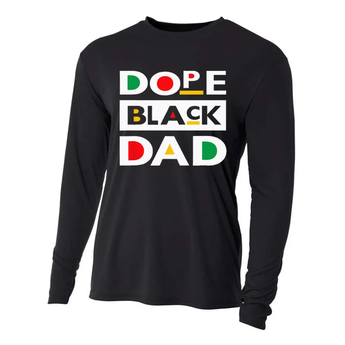 Juneteenth June 19 1865 Dope Black Dad Father Day 19th June Cooling Performance Long Sleeve Crew