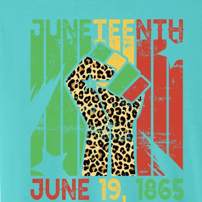 Juneteenth June 19 Black History Leopard African Freedom Day Gift ChromaSoft Performance T-Shirt