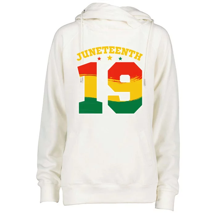 Juneteenth June 19 Melanin African Blm Black History Month Gift Womens Funnel Neck Pullover Hood