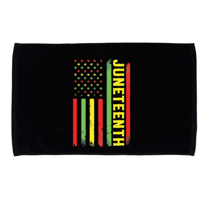 Juneteenth June 19th 1865 Juneteenth Black Freedom Day Flag Microfiber Hand Towel