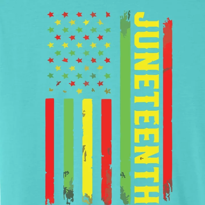 Juneteenth June 19th 1865 Juneteenth Black Freedom Day Flag ChromaSoft Performance T-Shirt