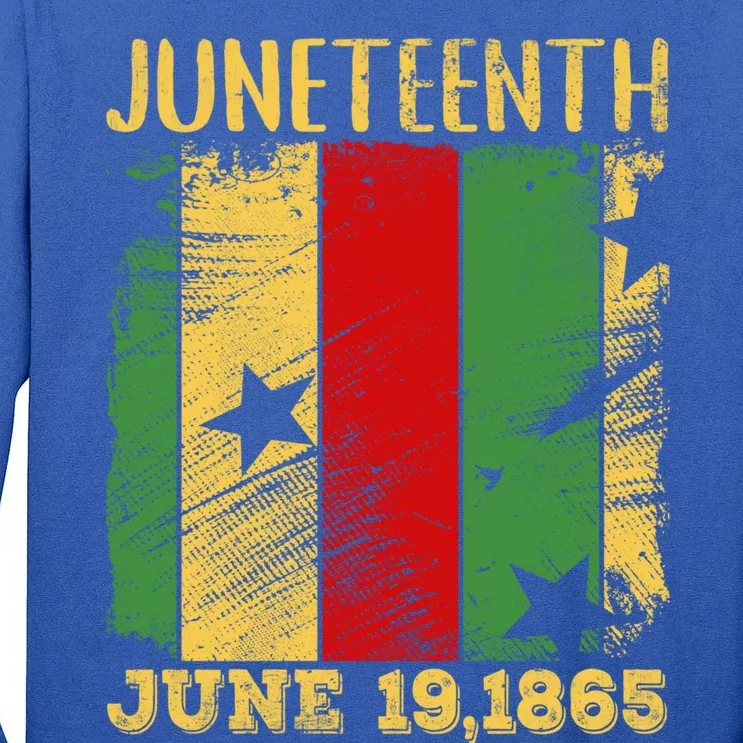 Juneteenth June 19 Melanin Black History African American Gift Tall Long Sleeve T-Shirt