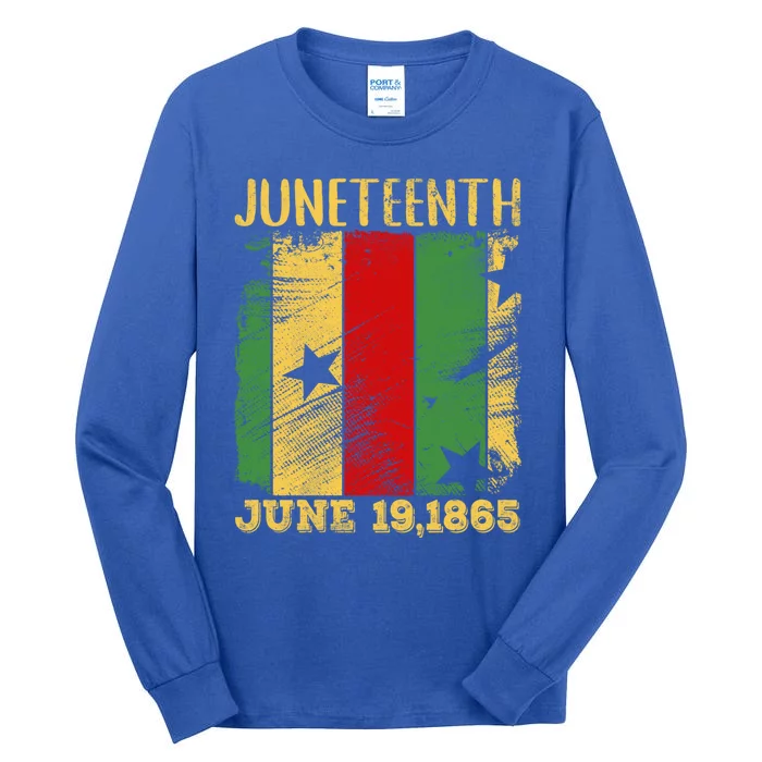 Juneteenth June 19 Melanin Black History African American Gift Tall Long Sleeve T-Shirt