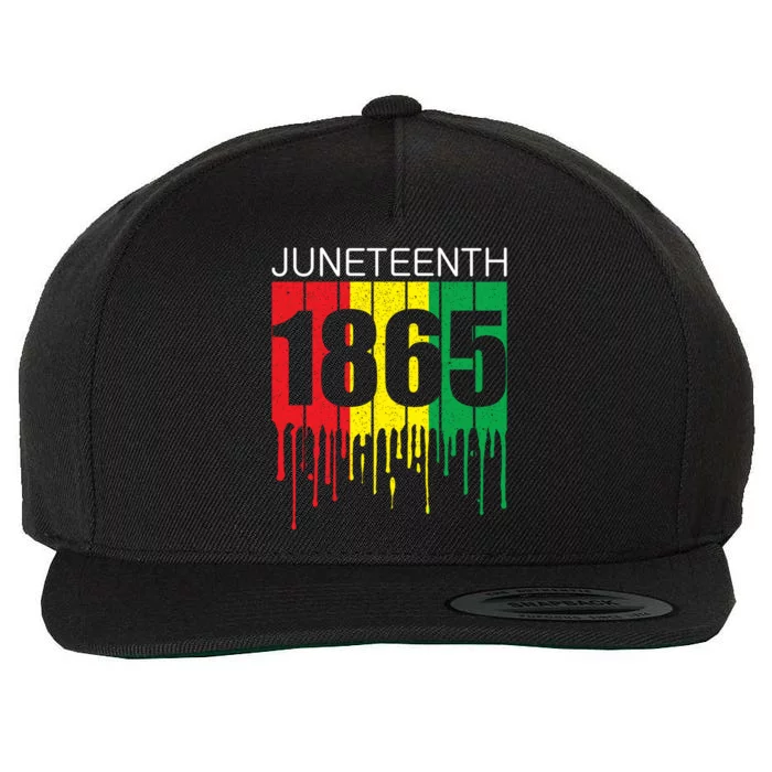 Juneteenth June 19th 1865 Freedom Day African Juneteenth Gift Wool Snapback Cap