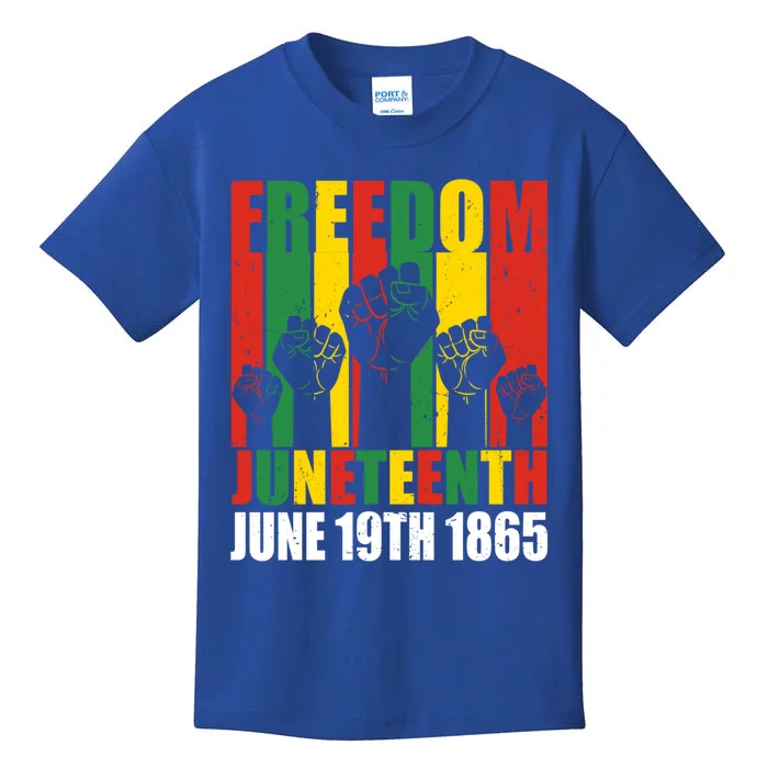 Juneteenth June 19th 1865 Independence African Freedom Day Gift Kids T-Shirt