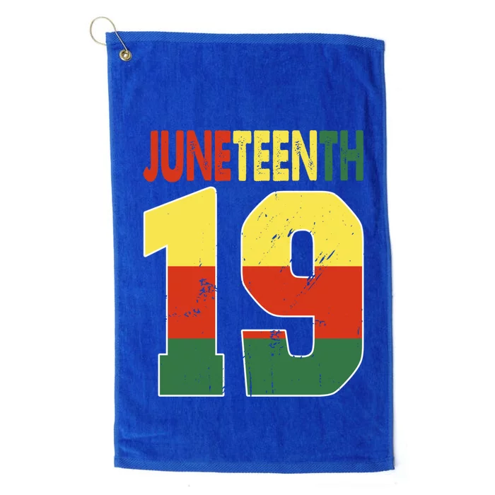 Juneteenth June 19 Blm Melanin Black History Month African Gift Platinum Collection Golf Towel