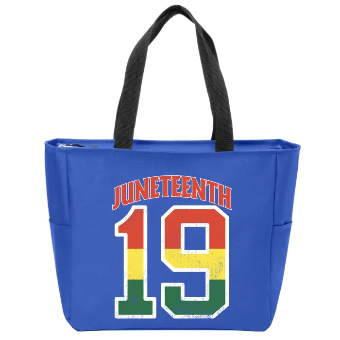 Juneteenth June 19 Freedom Black History African American Gift Zip Tote Bag