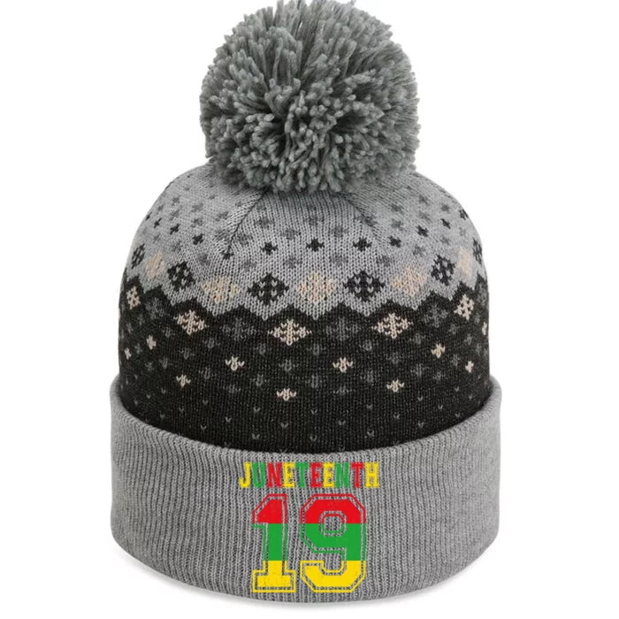 Juneteenth June 19 African American Melanin Black History Gift The Baniff Cuffed Pom Beanie