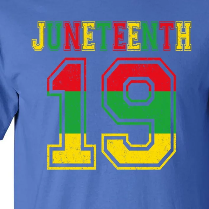 Juneteenth June 19 African American Melanin Black History Gift Tall T-Shirt